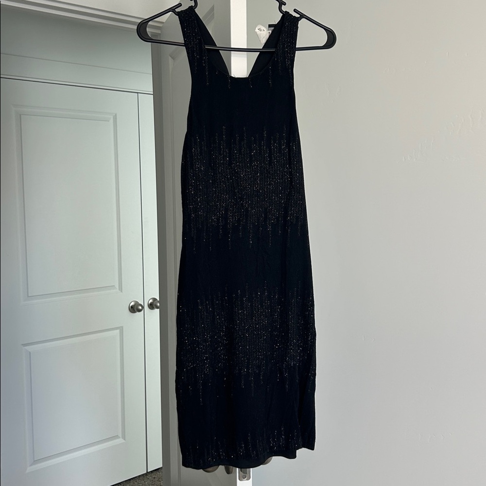 Teeze Me Black Metallic Dress
